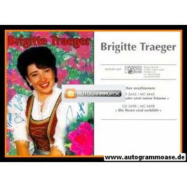 Autogramm Volksmusik | Brigitte TRAEGER | 1995 "Die Rosen Sind Verblüht"