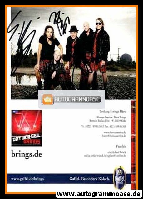 Autogramme Rock | BRINGS | 2011 "Dat Wor Geil"