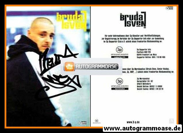 Autogramm Rap | BRUDA SVEN | 1990er (Portrait Color) 3p