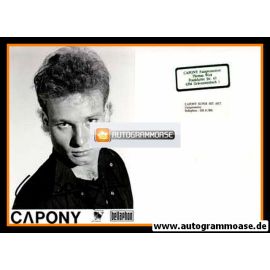 Autogramm Pop | CAPONY | 1980er (Bellaphon Pressefoto)