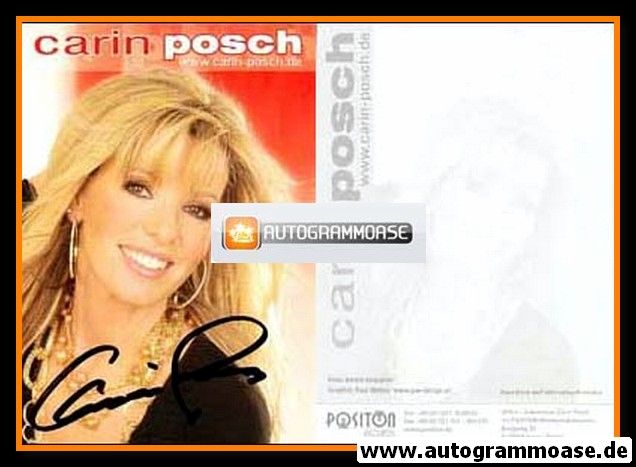 Autogramm Schlager | Carin POSCH | 2000er (Portrait Color Positon) 1
