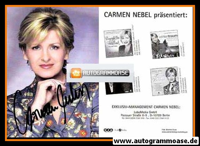 Autogramm TV / Volksmusik | Carmen NEBEL | 2000er (Diskografie LoboMedia)