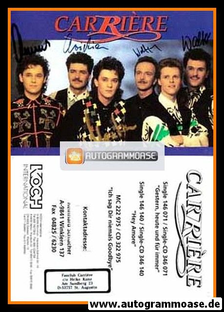 Autogramme Schlager | CARRIERE | 1993 "Ich Sag Dir Niemals Goodbye"
