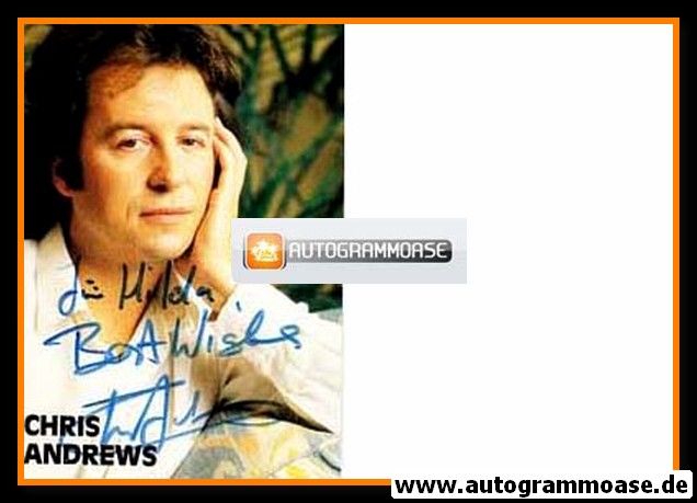 Autogramm Pop | Chris ANDREWS | 1980er (Portrait Color)