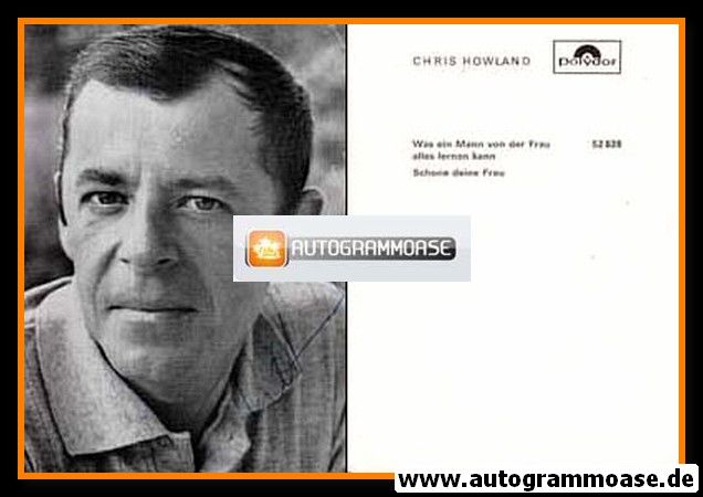 Autogramm Schlager | Chris HOWLAND | 1967 "Was Ein Mann ...!" (Portrait SW Polydor)