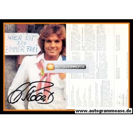 Autogramm Schlager | Chris ROBERTS | 1976 "Hier Ist Ein Zimmer Frei" (Portrait Color Jupiter)