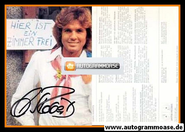 Autogramm Schlager | Chris ROBERTS | 1976 "Hier Ist Ein Zimmer Frei" (Portrait Color Jupiter)