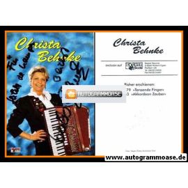 Autogramm Akkordeon | Christa BEHNKE | 1996 "Akkordeonzauber" (Bogner)