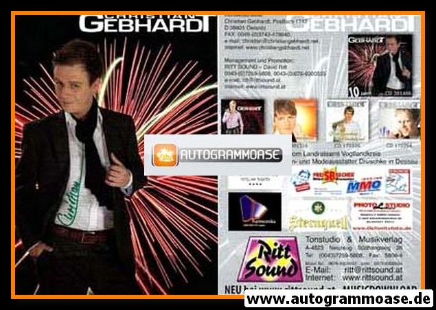 Autogramm Schlager | Christian GEBHARDT | 2000er "10 Jahre" (Portrait Color) KINDERSTAR