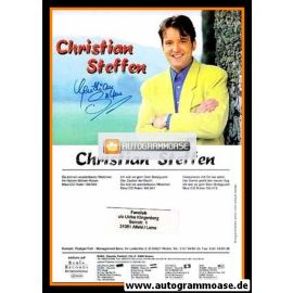 Autogramm Schlager | Christian STEFFEN | 2000 "Honeymoon Mit Dir Nur Allein"