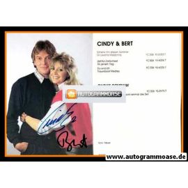 Autogramme Schlager | CINDY & BERT | 1985 "Zeit Für Zärtlichkeit"