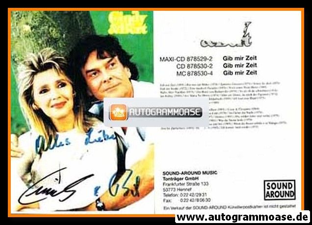 Autogramme Schlager | CINDY & BERT | 1995 "Gib Mir Zeit" (Sound Around)
