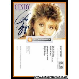 Autogramm Schlager | Cindy BERGER | 1988 "Nur Für Dich Allein" (Jupiter)