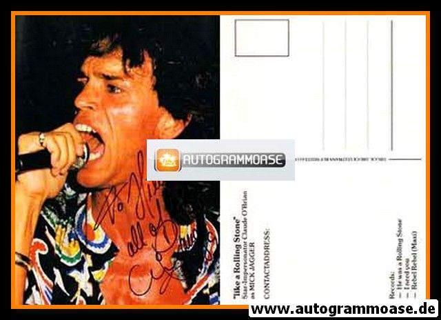 Autogramm Rock | Claude O´BRIAN | 1990er (Like A Rolling Stone)