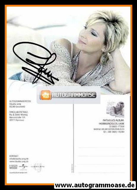 Autogramm Schlager | Claudia JUNG | 2008 "Hemmungslos Liebe" (Portrait Color Koch)