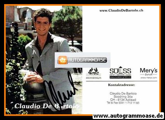Autogramm Volksmusik | Claudio DE BARTOLO | 1990er (Portrait Color)