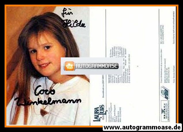 Autogramm Schauspieler | Coco WINKELMANN | 1989 (ZDF Laura Und Luis) Kinderstar
