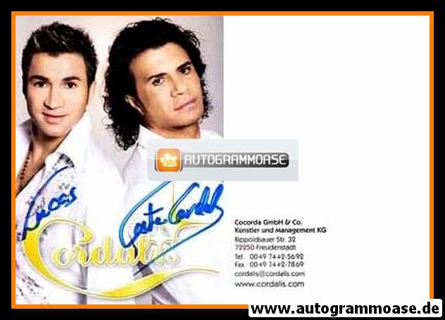 Autogramme Schlager | CORDALIS | 2000er (Portrait Color) Cocorda 1