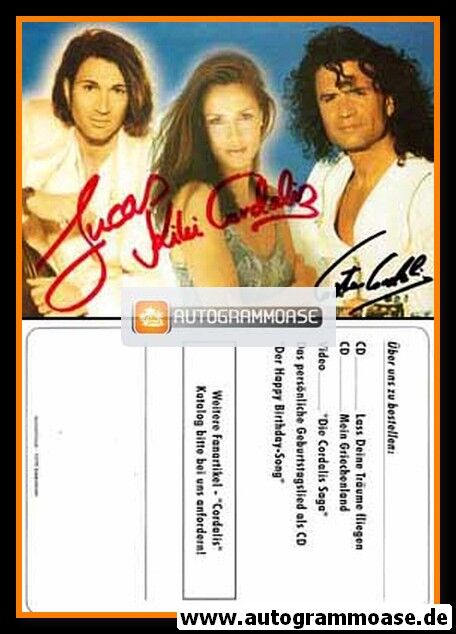 Autogramme Schlager | CORDALIS | 2008 "Mein Griechenland" (Gruppenbild Color Cocorda)