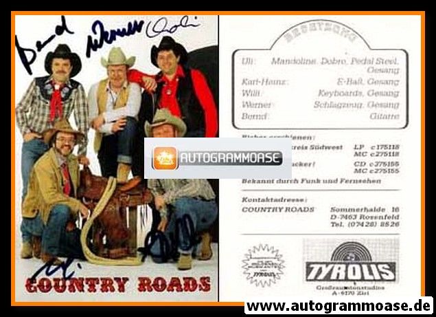 Autogramme Country | COUNTRY ROADS | 1994 "Keine Eile Trucker" (Tyrolis)