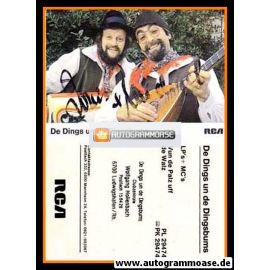 Autogramme Mundart | DE DINGS UN DE DINGSBUMS | 1981 "Vun De Palz Uff De Walz"