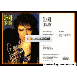 Autogramm Schlager | Dennie CHRISTIAN | 1993 "Himmel und Hölle" (Portrait Color Bellaphon)