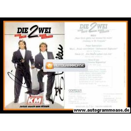 Autogramme Schlager | DIE ZWEI | 1989 "Ein Stück Leben Von Mir"