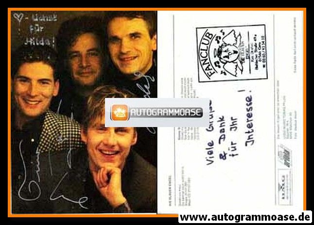 Autogramme Schlager | DIE BLAUEN ENGEL | 1993 "Direkt Ins Herz"