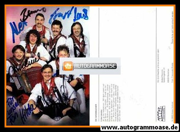 Autogramme Volksmusik | DIE GROMBACHER | 1996 "I Like Ländler"