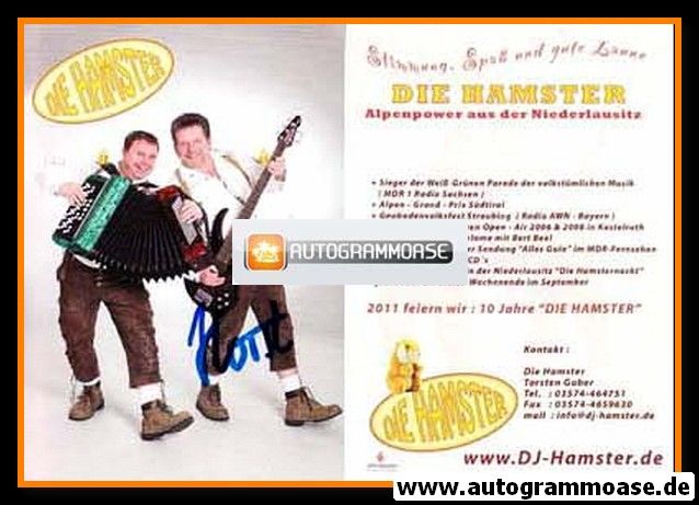 Autogramme Volksmusik | DIE HAMSTER | 2011 (10 Jahre)