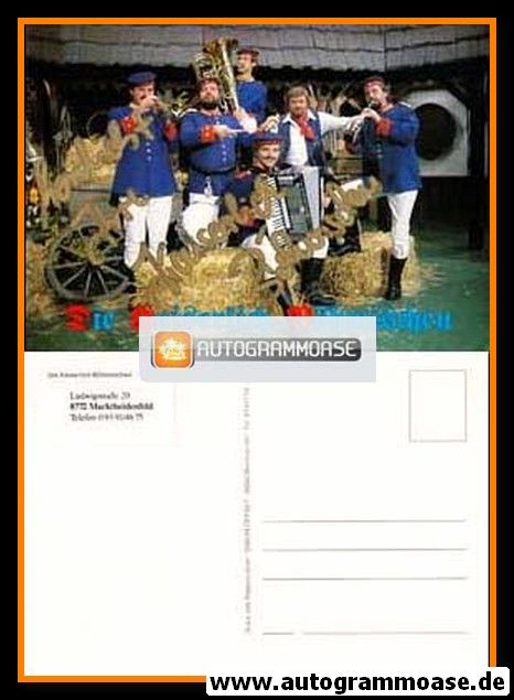 Autogramm Volksmusik | DIE KAISERLICH BÖHMISCHEN | 1980er (Gruppenbild Simon)