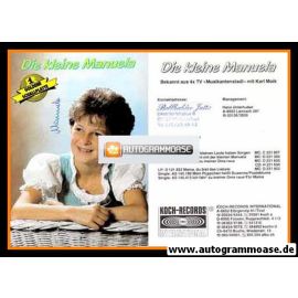 Autogramm Volksmusik | DIE KLEINE MANUELA | 1980er "Mama Du Bist Das Liebste"