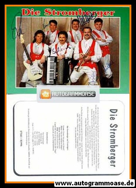 Autogramme Volksmusik | DIE STROMBERGER | 1990er (Portrait Color)