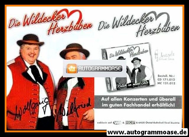 Autogramme Volksmusik | DIE WILDECKER HERZBUBEN | 2006 "Rutsch An Meine Seite"