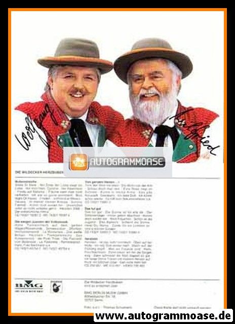 Autogramme Volksmusik | DIE WILDECKER HERZBUBEN | 2000 "Bubenstreiche" (BMG Hansa)