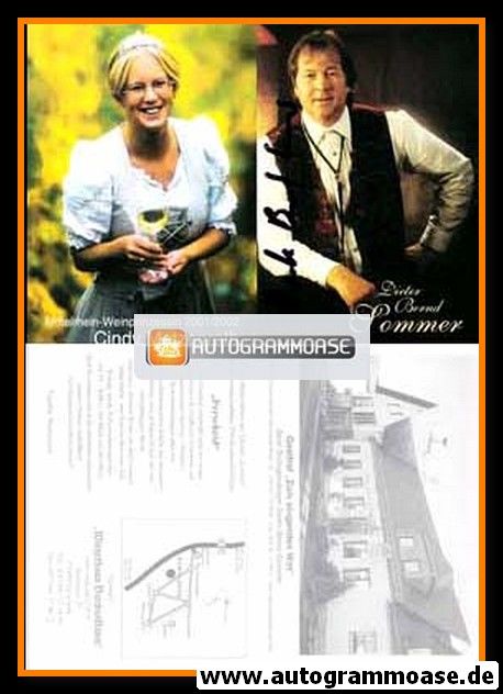 Autogramm Schlager | Dieter-Bernd SOMMER | 2000er (Portrait Color Gasthof) 2