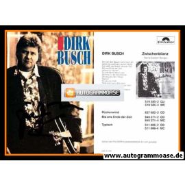Autogramm Schlager | Dirk BUSCH | 1993 "Zwischenbilanz"