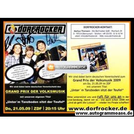 Autogramme Volksmusik | DIE DORFROCKER | 2009 (Grand Prix Vorentscheid)