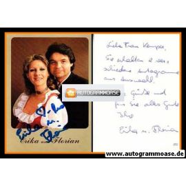 Autogramm Volksmusik | ERIKA + FLORIAN | 1980er (Simon)