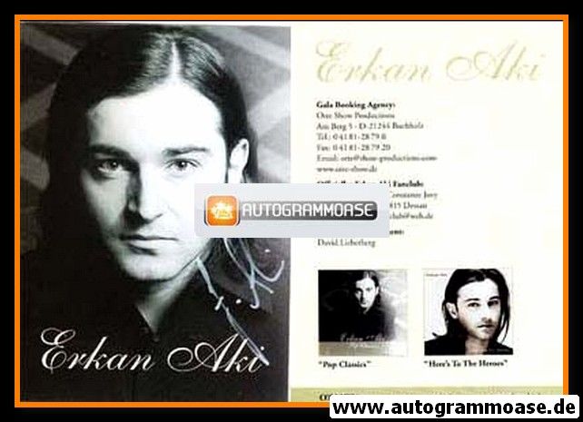 Autogramm Klassik / Pop | Erkan AKI | 2000 "Pop Classics" (Portrait SW Columbia)