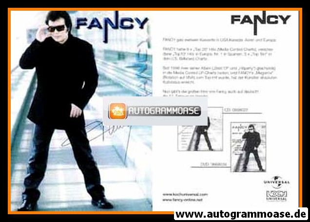 Autogramm Pop | FANCY | 1998 "Best Of"