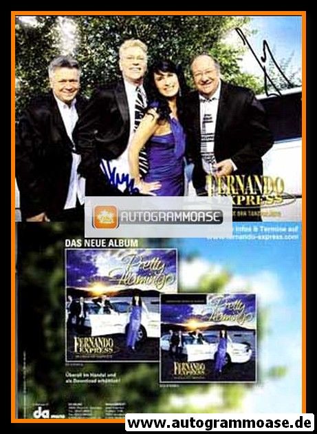 Autogramme Schlager | FERNANDO EXPRESS | 2011 "Pretty Flamingo" (DA Music)