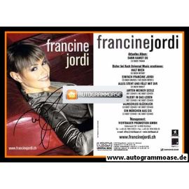Autogramm Schlager | Francine JORDI | 2007 "Dann Kamst Du" (Koch) 1