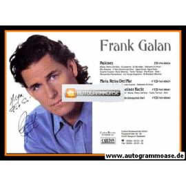 Autogramm Schlager | Frank GALAN | 1998 "Tu"