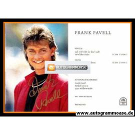 Autogramm Schlager | Frank PAVELL | 1989 "Desiree" (Portrait Color Papagayo)