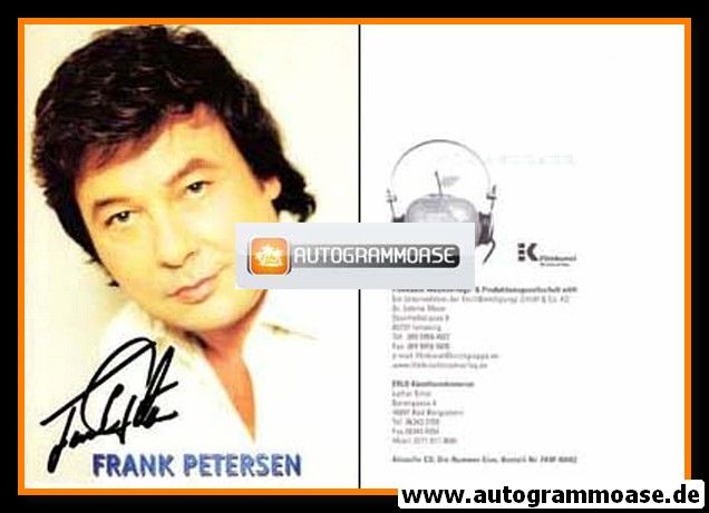 Autogramm Schlager | Frank PETERSEN | 2000 "Die Nummer Eins"
