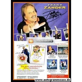 Autogramm Schlager | Frank ZANDER | 2008 "Reibeisen" (Portrait Color CD)