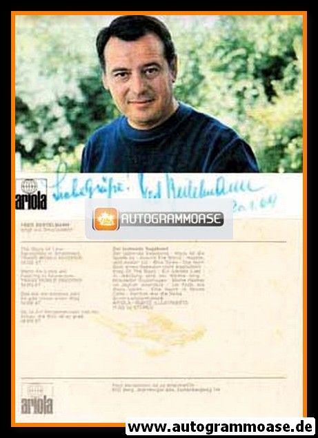 Autogramm Schlager | Fred BERTELMANN | 1968 "The Glory Of Love" (Ariola)