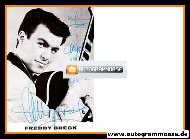 Autogramm Schlager | Freddy BRECK | 1970er (Portrait SW Gitarre)