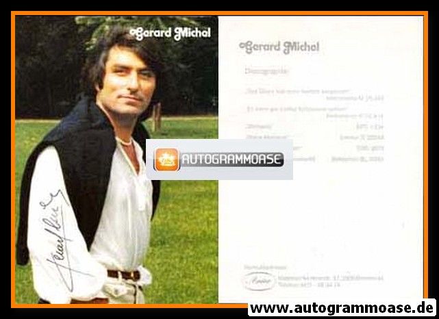 Autogramm Schlager | Gerard MICHEL | 1980er "Helena"
